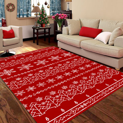 Tapis décoratif lavable Kry Christmas avec envers antidérapant