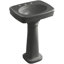 Bancroft 28" Tall Ceramic Vitreous China Rectangular Bathroom Sink-790064900-781547695-756003611