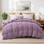 Édredon toutes saisons en plumes de fibre de duvet avec housse en polyester et nylon-132654278-132654286