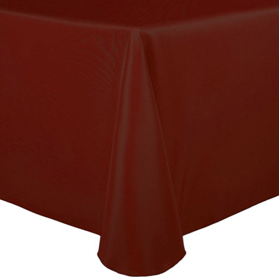 2 Pack Oval Polyester Linen Tablecloth