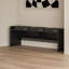 Banc rembourré noir