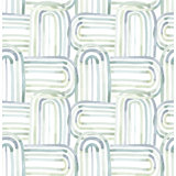 Lolly Blue Arches Wallpaper