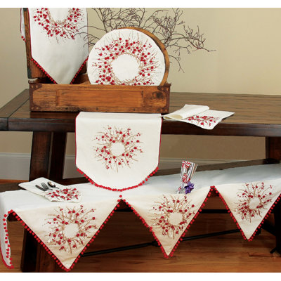 Liebwin Polyester Embroidered Rectangle Placemat