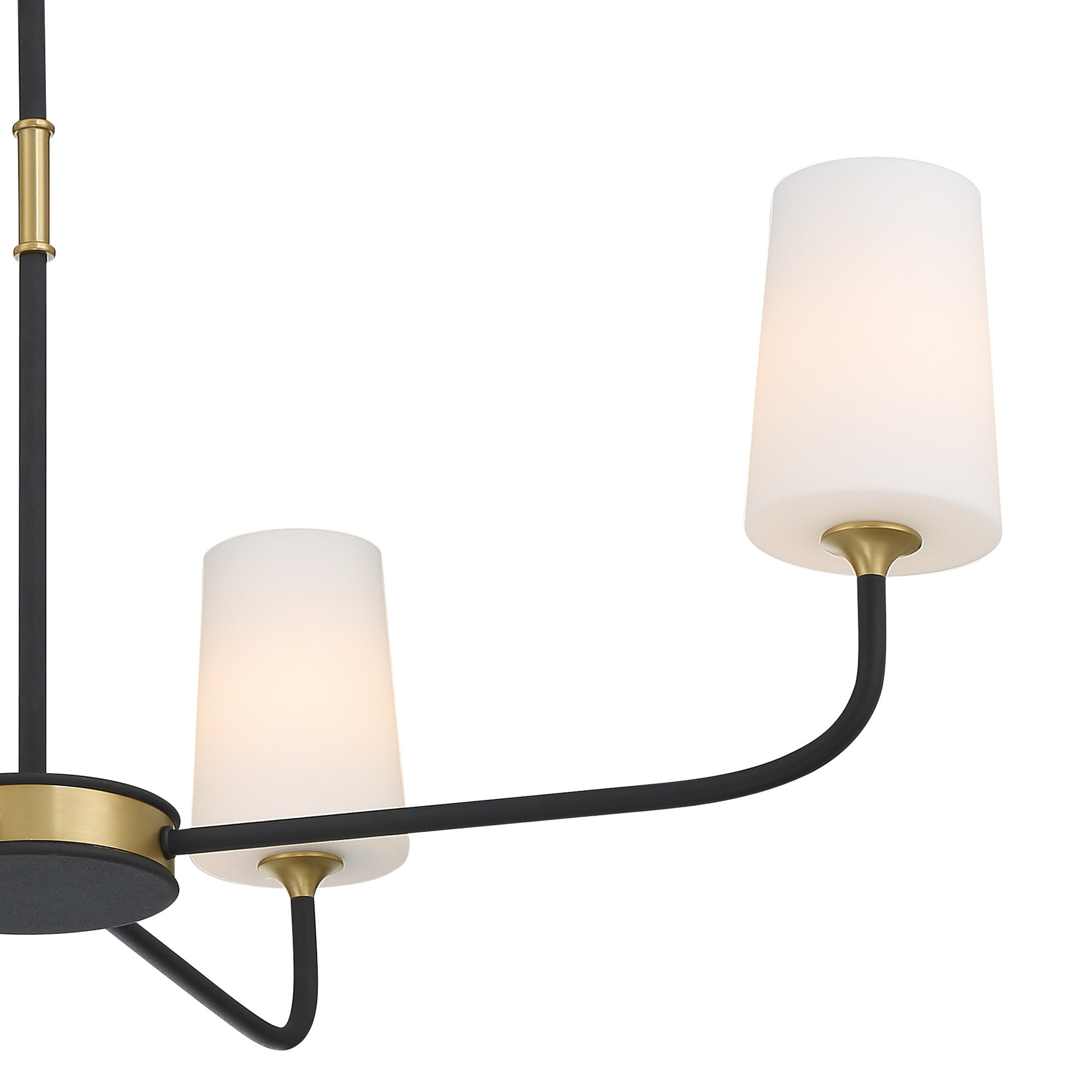 4 - Light Metal Dimmable Chandelier, 97.25" H x 34" W x 34" D