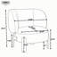Fauteuil d'appoint à oreilles rembourré avec assise coussinée et pieds en bois massif-1265818754