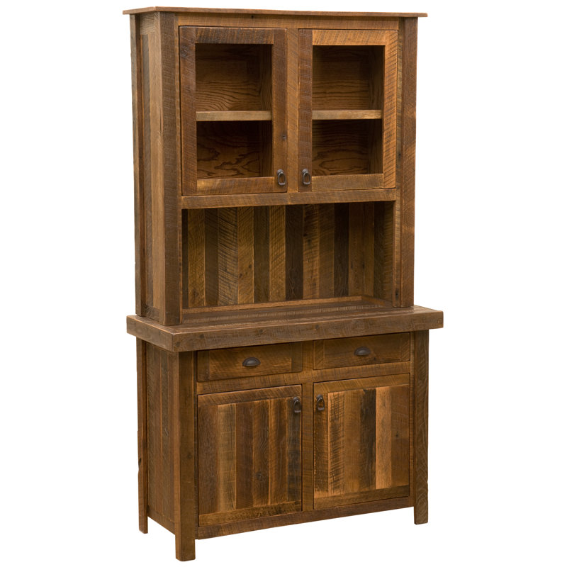 Fireside Lodge Barnwood 48-inch Buffet & Hutch - Artisan Top, Atisan