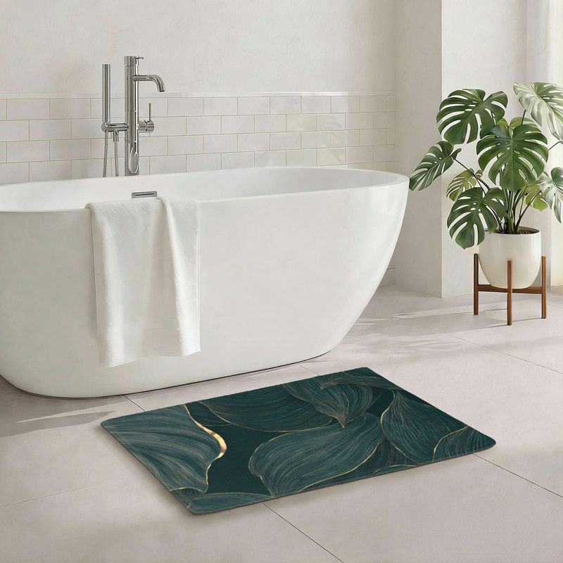 Tapis pour salle de bain Teal