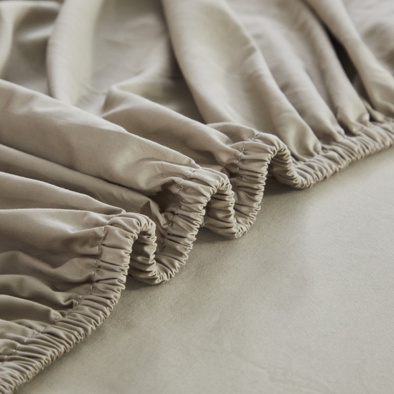 3pcs 600 TC Egyptian-Quality Cotton Fitted Sheet Set, (1*Fitted Sheet + 2*Pillowcases, Without Core), Deep Pocket Up to 37" Luxury Hotel-Grade Silky Fitted Sheet Bedding Set, Soft Breathable And Skin-Friendly Bed Sheets, For Christmas and New Year Gift