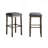Arnhem Wood Upholstered Bar Stools, Set Of 2, Grey-868550003