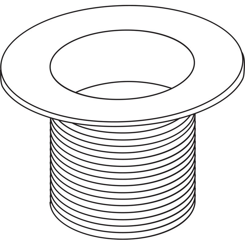 Toe Operated Waste Plug, Chrome