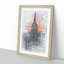 Empire State Building Sunset in Abstract - Picture Frame Graphic Art Print-55725281-55725282
