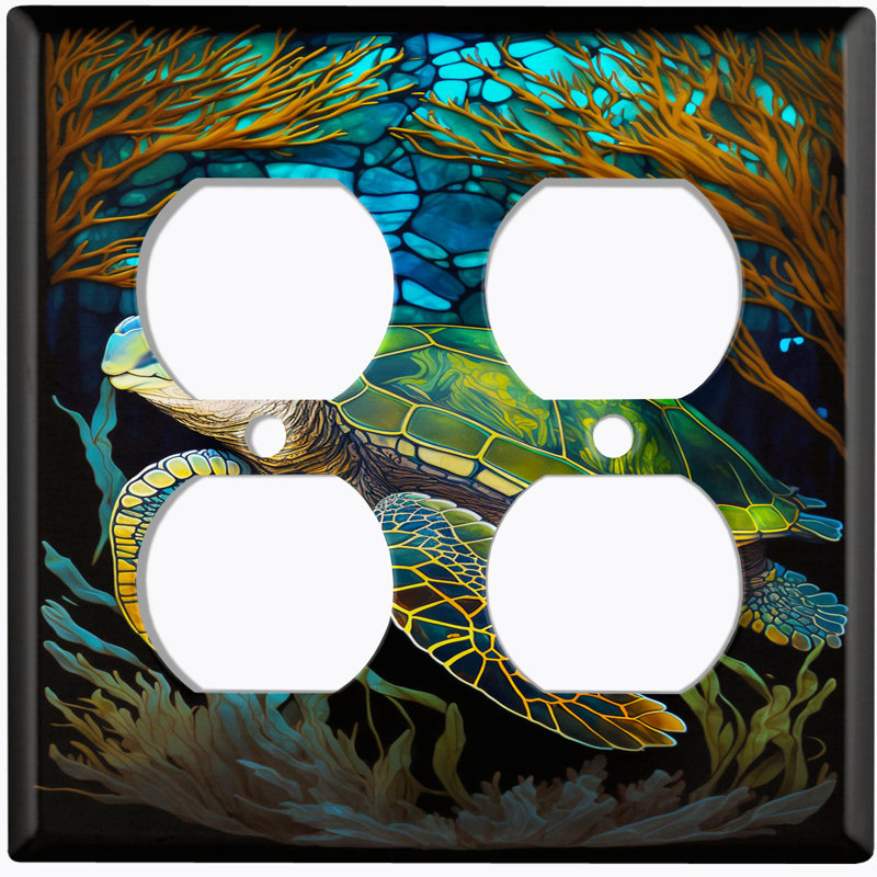 Plaque murale mignonne Tortue Ocean