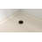 DreamLine SlimLine 36 inch D x 36 inch W x 2 3/4 inch H Biscuit Neo-Angle Shower Base with 2 inch Oil Rubbed Bronze Corner Round Drain-118321748