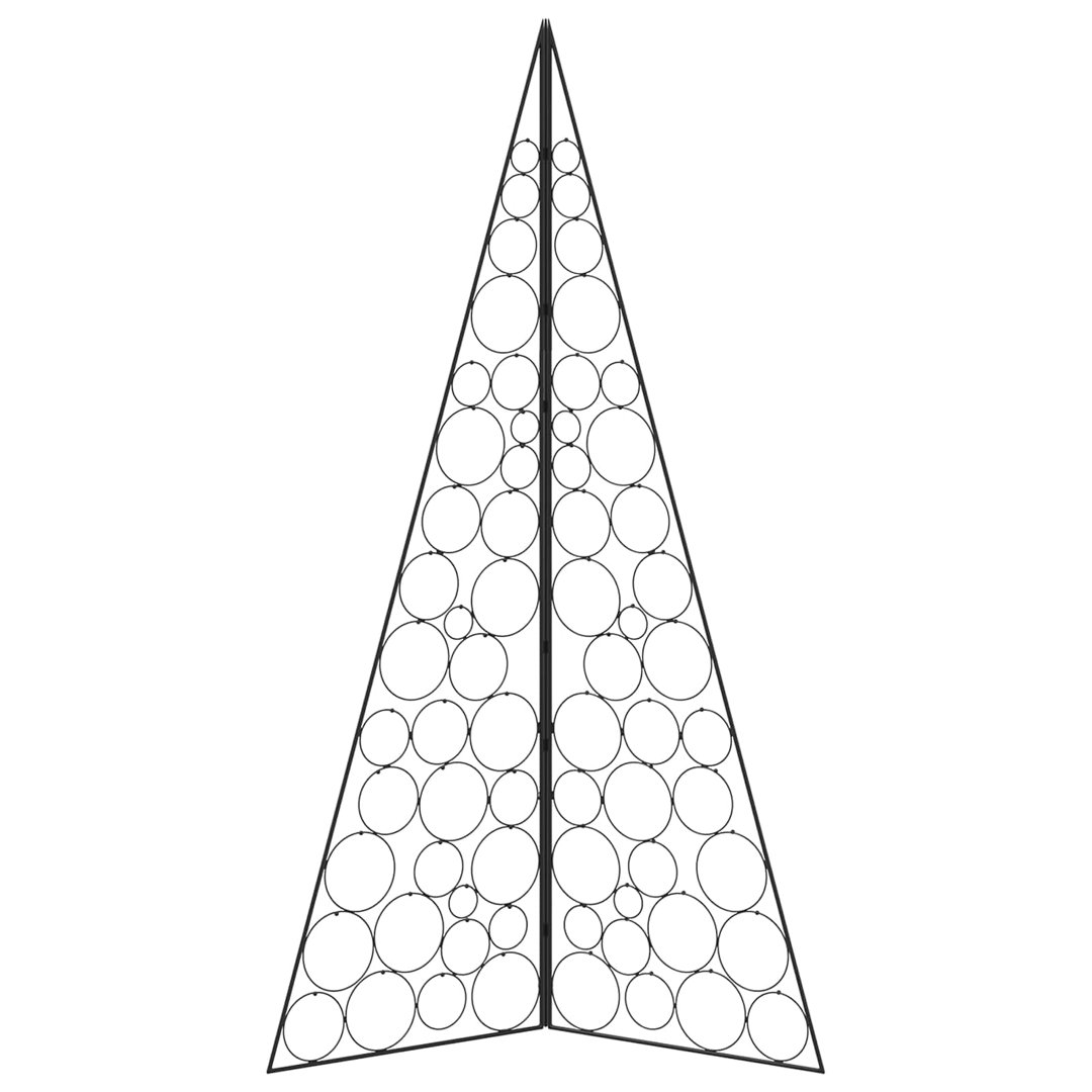 Vidaxl Metal Christmas Tree Kuopio 180 Cm Steel Black - Image 3