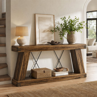 70.9" Farmhouse Console Table