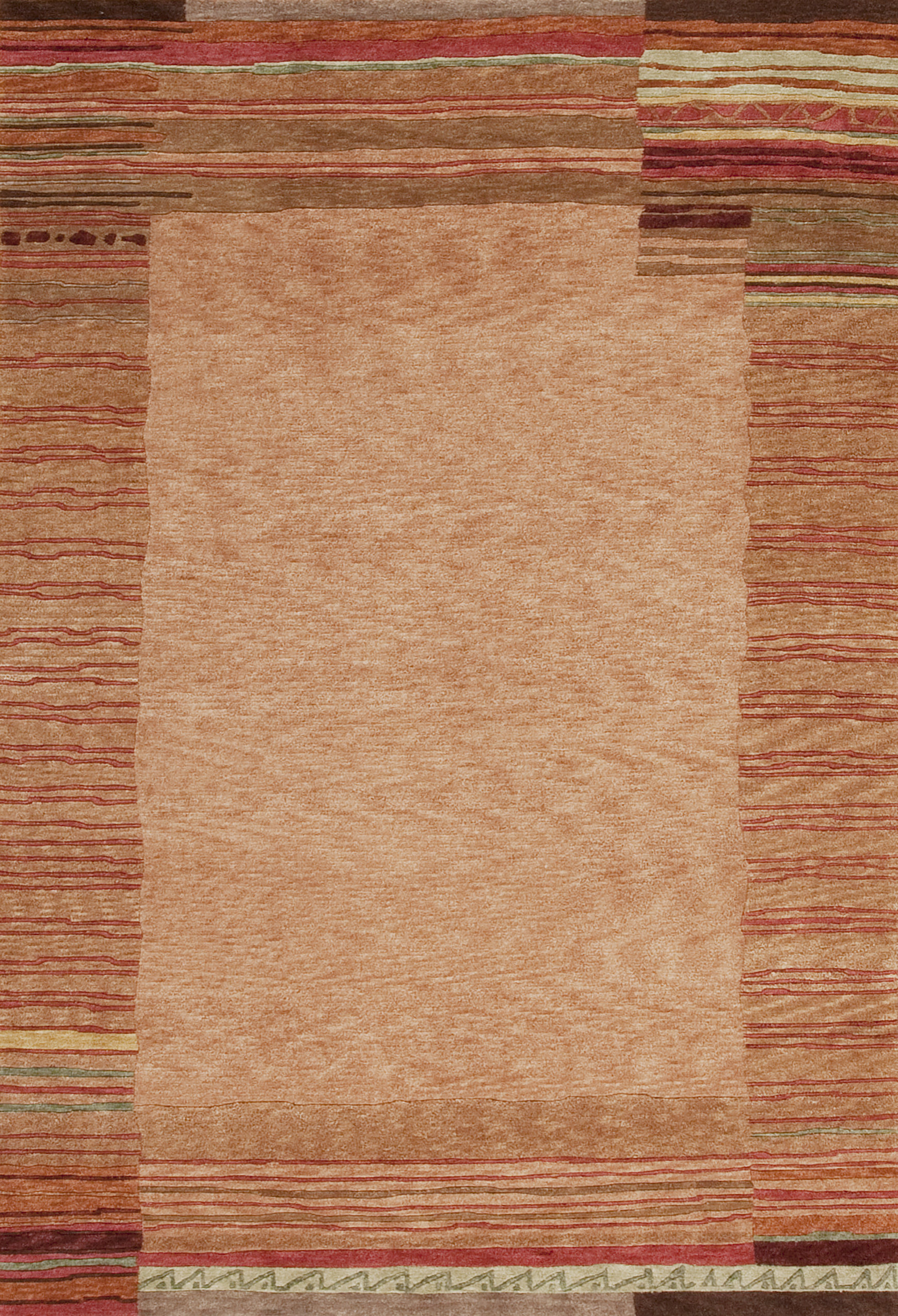 Samad Rugs Plateau Handmade HandKnotted Wool Rainbow Rug Wayfair