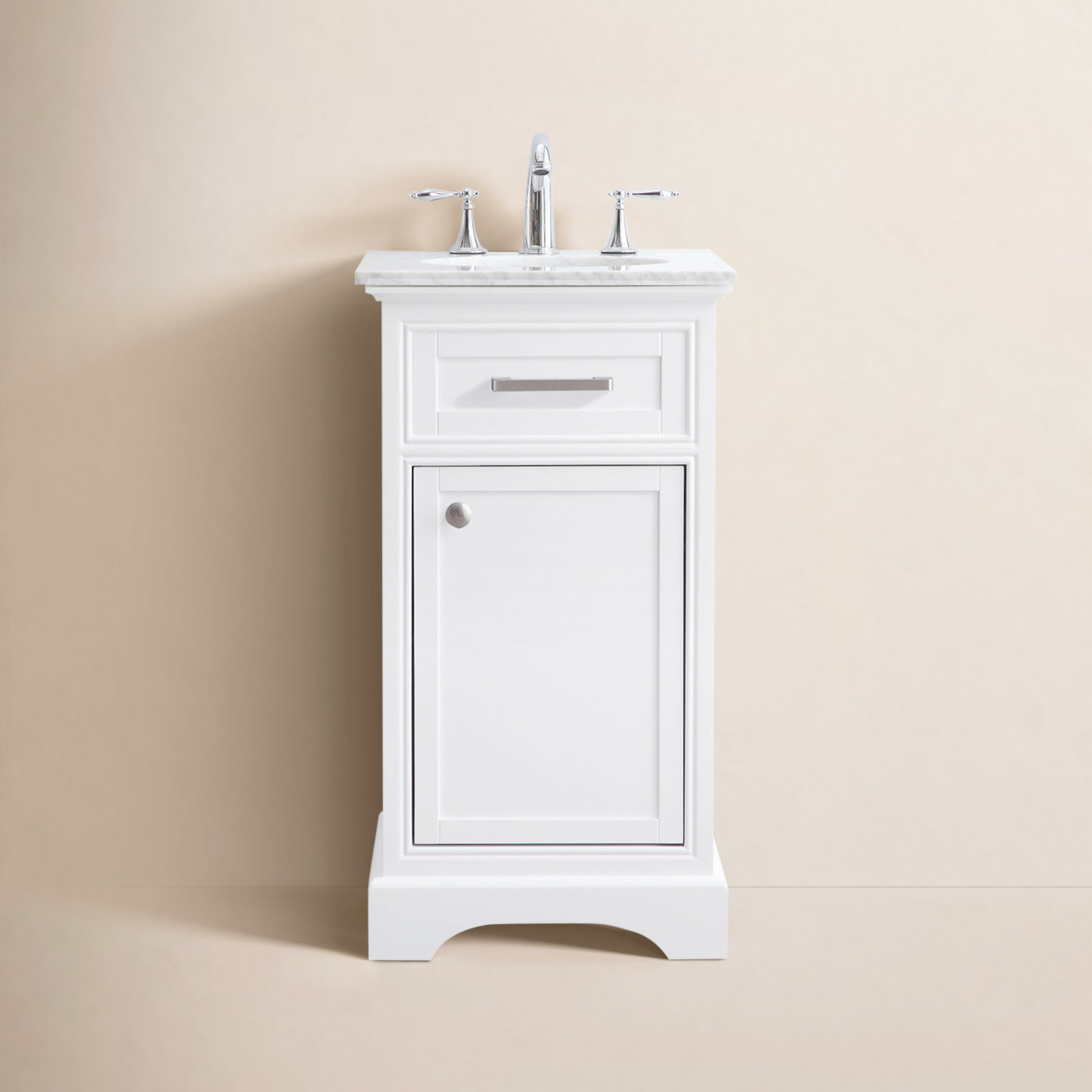 Hermes 19'' Single Bathroom Vanity, White