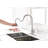 Brushed Nickel Pull Out Kitchen Faucet, Single Handle High Arc With Pull Down Sprayer | Gift Idea