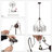 Mid-Century Modern 6-Light Candle Style Drum Chandelier-390347767