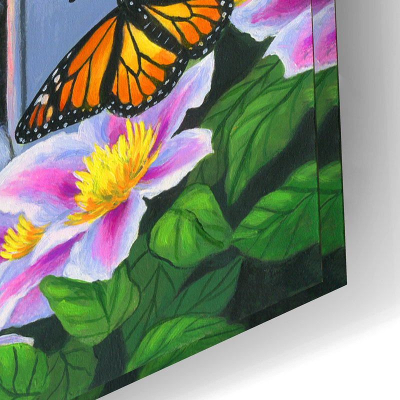 «Is There A Letter For Me» par Bridget Voth, art mural en verre acrylique, 24 po x 16 po