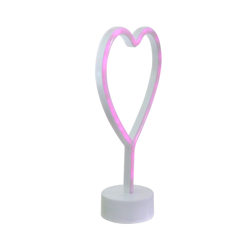 Enseigne lumineuse de style néon 11,5 "à DEL rose