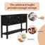 Buffet rétro 48,3 po, table de vestibule, console, buffets avec tablette inférieure-114243880