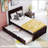 Platform Bed With Twin Size Trundle