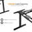 Shah Adjustable Height L-Shaped Steel Standing Desk-469059341