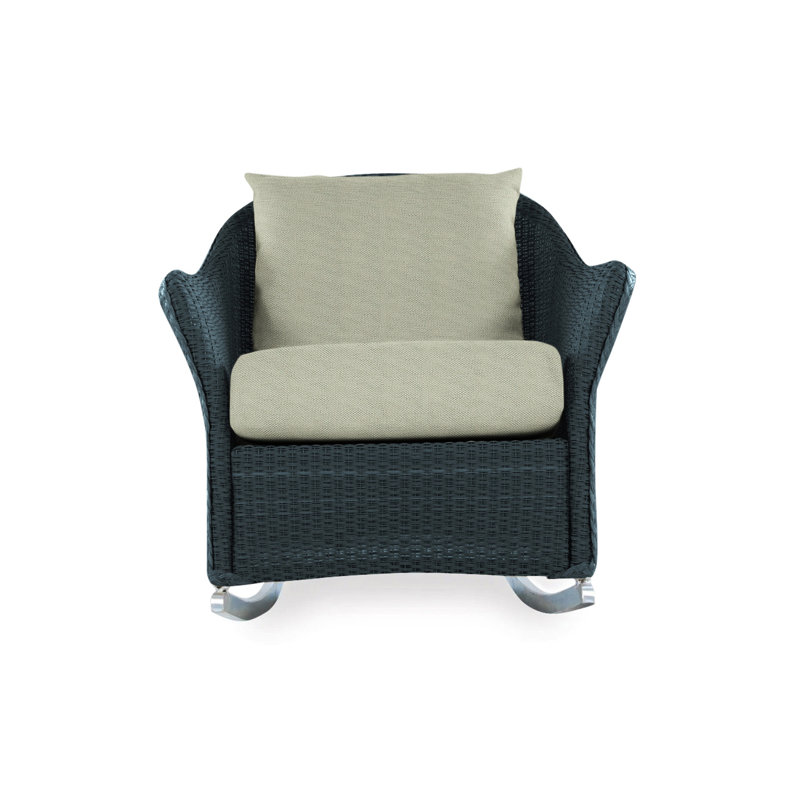 Weekend Retreat Outdoor Rocker Chair, Callen Celadon, Hickory