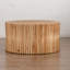 Table rétro avec composants, texture de café verticale rétro de 31,5 po simple et nettoyable. Bois. Aucun assemblage nécessaire. Nettoyage facile. Support de 110 lb. Convient pour la vie, le bureau, la salle à manger.