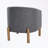 Upholstery Accent Chair with wooden legs-1210072381