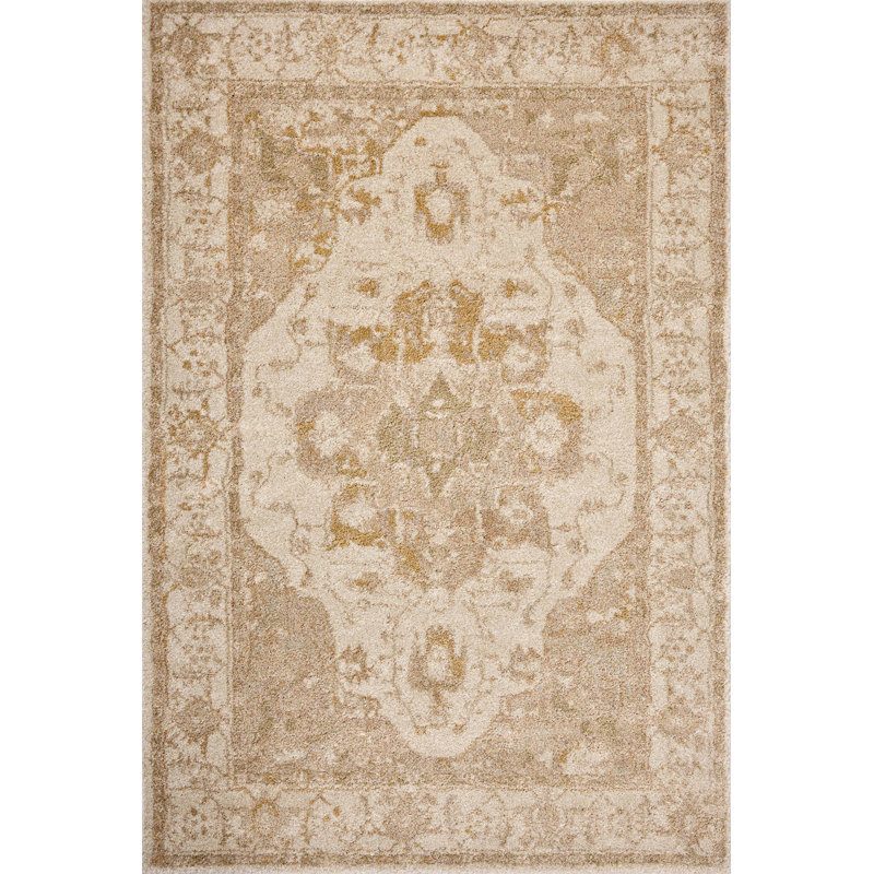 Devara Natural / Blush Area Rug, Rectangle 2'7" x 4'