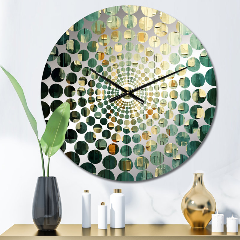 Lytzi - Horloge murale peinture abstraite, Petit