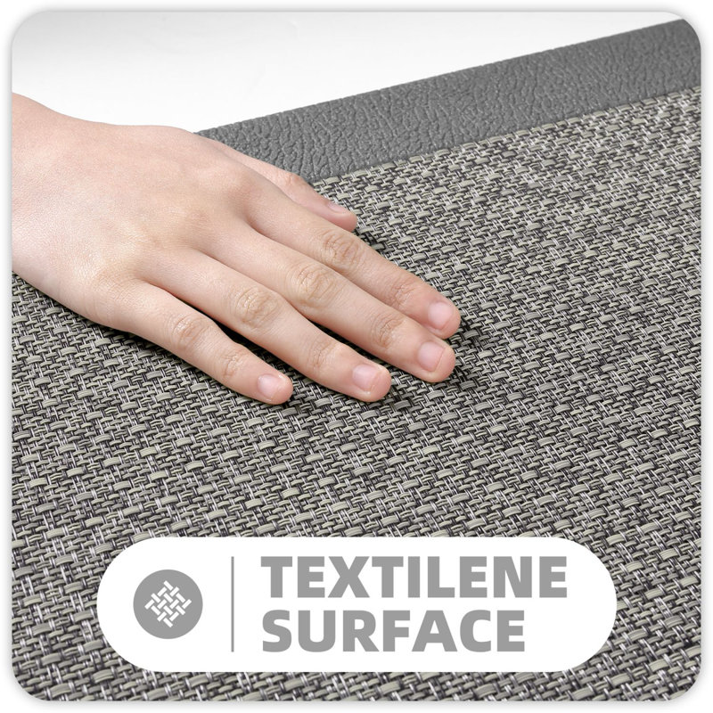 Tapis anti-fatigue Deeana, Rectangle 1 pi 5 po x 2 pi 5 po, Gris clair