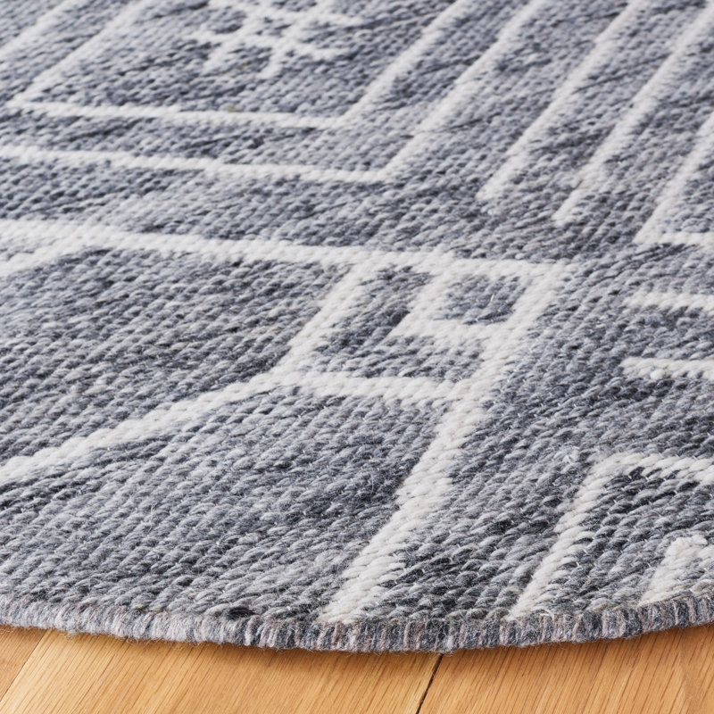 Kilim Flat Weave Performance Southwestern Rug, Round 6'