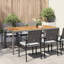 Table de jardin vidaXL en rotin de polyester gris 74,80 x 35,43 x 29,53-2020902327-2020902320