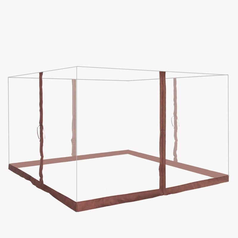 17 Stories Mesh Fabric Side Wall for Gazebo, Coffee