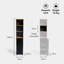 Canterbury Black Freestanding Tall Bathroom Cabinet-193363933