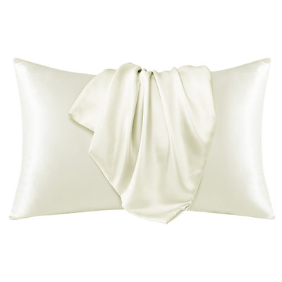 Silk Satin Soft Pillowcases 2 PCS(Cover Only)