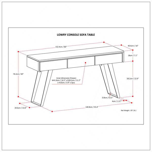Dimensions du produit