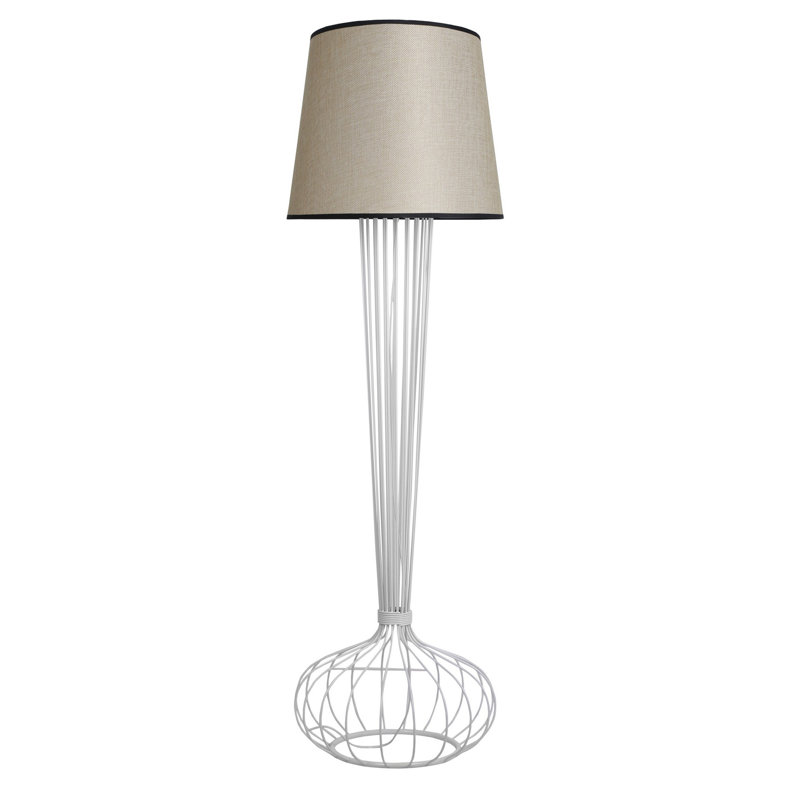Quang 160cm Novelty Floor Lamp, Light Brown, White