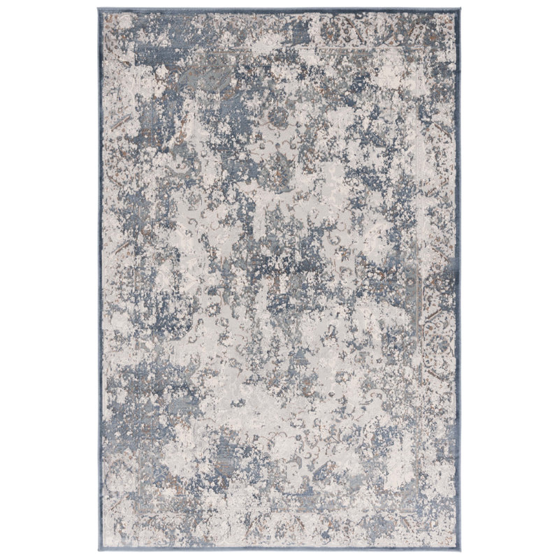 Tapis abstrait Noble 681 Performance, Rectangle 5 pi 1 po x 7 pi 6 po