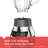 BLACK+DECKER PowerCrush Digital Blender with Quiet Technology, Stainless Steel, BL1300DG-T