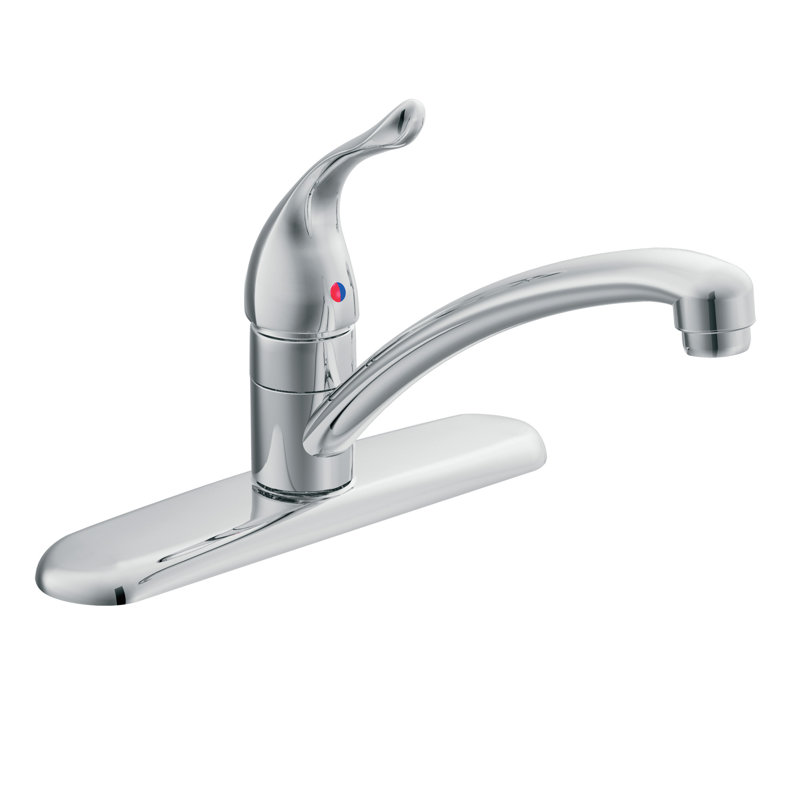 Chateau 8.5" x 10.25" One Handle Low Arc Kitchen Faucet, Glacier