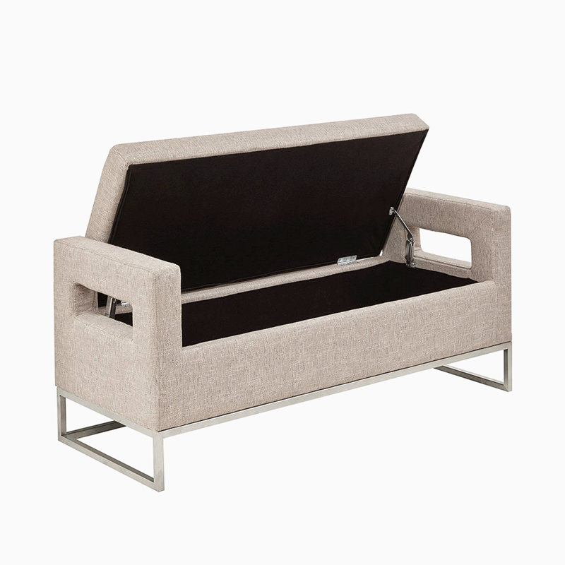 Banc de rangement à fermeture douce