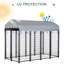 Dog Kennel Dog Exercise Pen With Lockable Door, Water-Resistant Canopy-1854354016