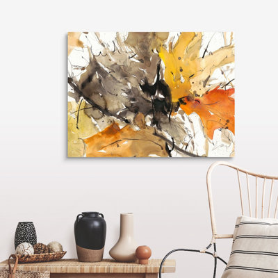 Aquarelle, feuilles d'automne II, art mural