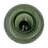 9" Wide Decorative Handmade Green Round Pumpkin Glass Vase