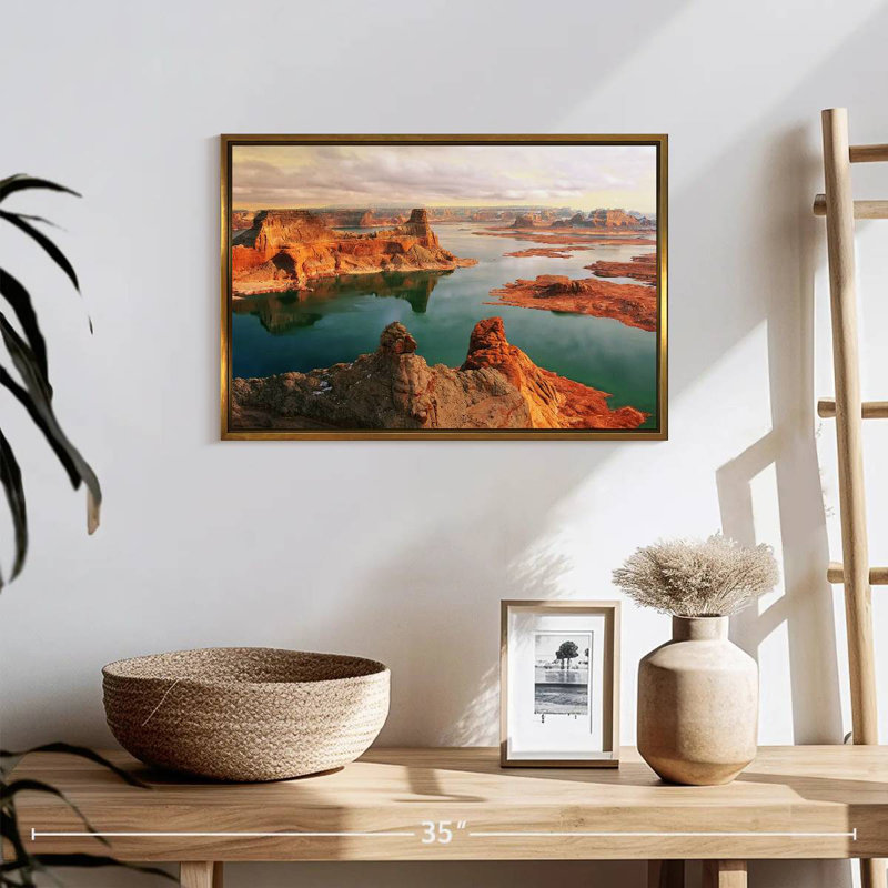 Alstrom Point, 19" X 13", Floating Frame Gold