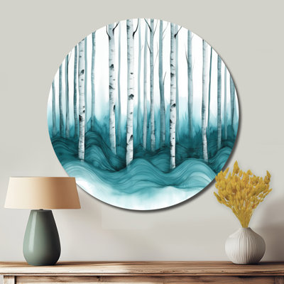Isabeli - Landscapes Large Round Metal Wall Art